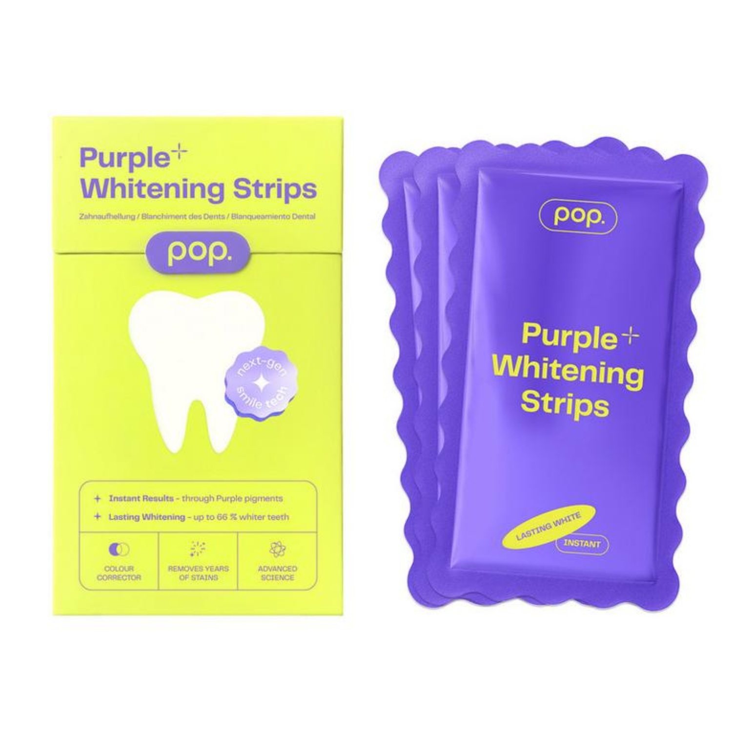 Smilepen pop purple whitening strips