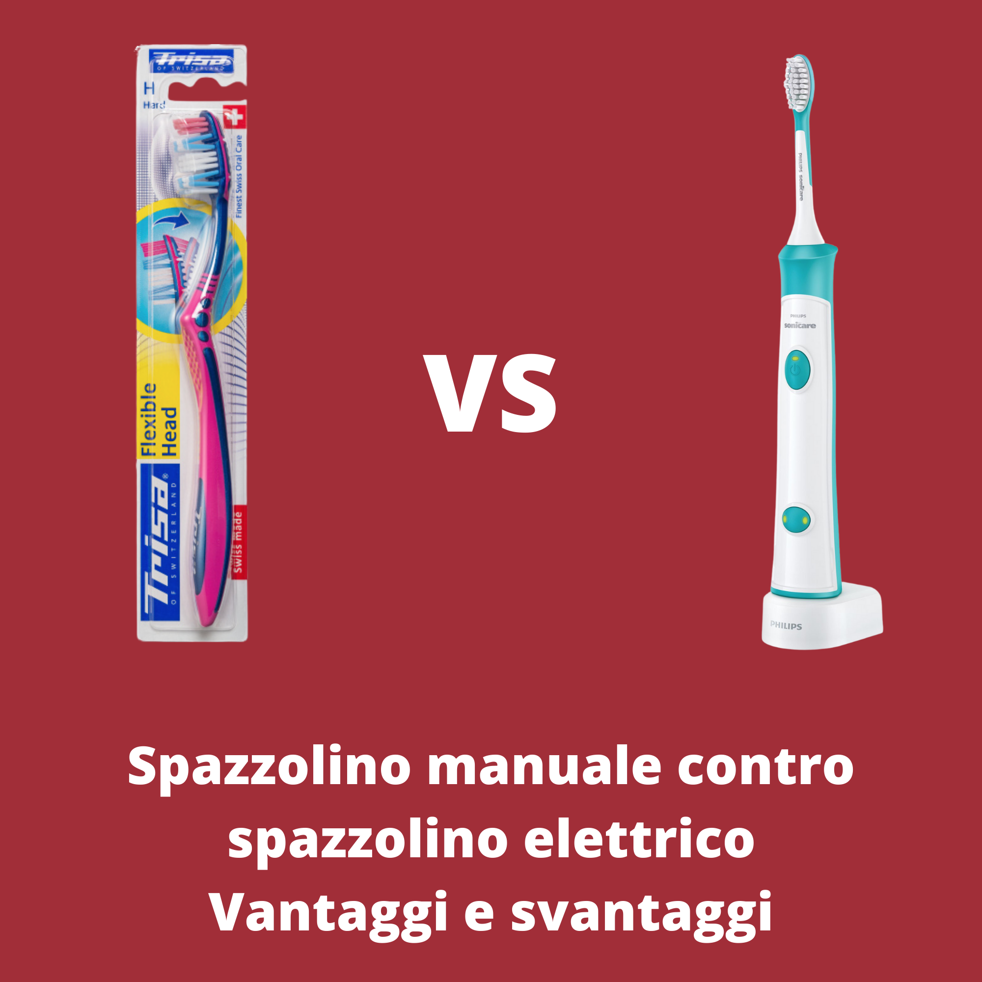 spazzolino manuale e elettrico