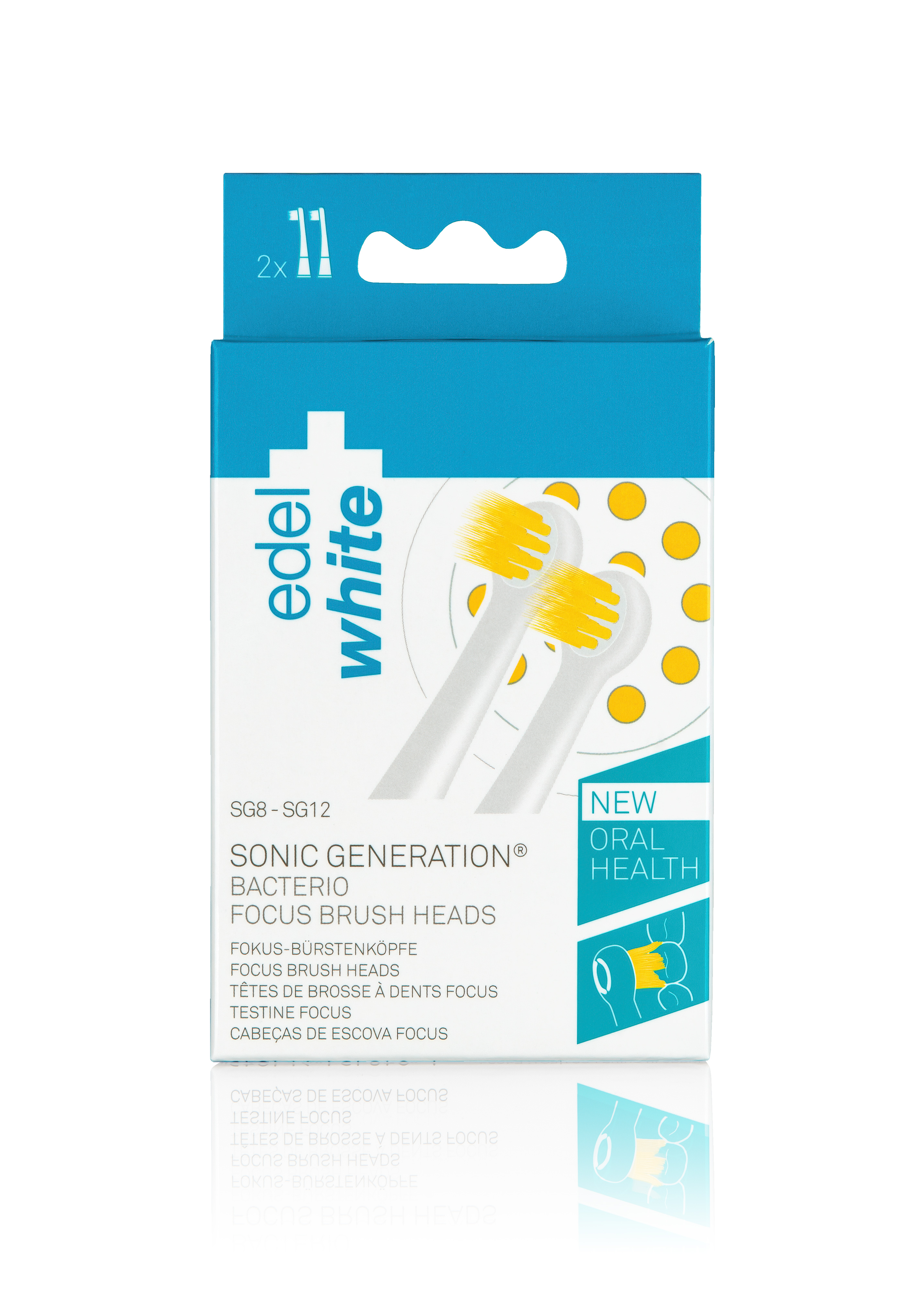 edel+white Focus Bürstenköpfe, 2 Stk (100164)