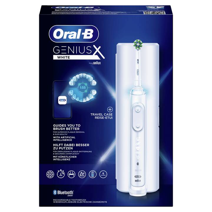 Oral-B Genius X Zahnbürste Mit Reiseetui (Weiss)